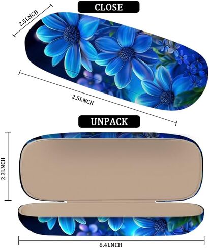 Durable Eyeglasses Case with an Integrated Cleaning Cloth,2 Pack Eyeglass Case for Women Men Eyeglasses Cases in Saudi Arabia