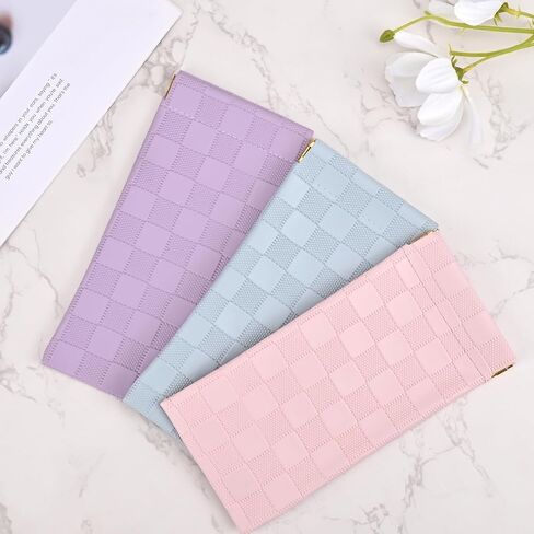 Soft Sunglass Case, Eyeglass Bag for Women Portable Squeeze Top Leather Glasses Pouch in Saudi Arabia