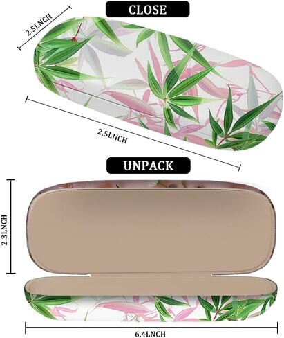 Durable Eyeglasses Case with an Integrated Cleaning Cloth,2 Pack Eyeglass Case for Women Men Eyeglasses Cases in Saudi Arabia