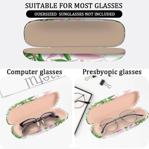 Durable Eyeglasses Case with an Integrated Cleaning Cloth,2 Pack Eyeglass Case for Women Men Eyeglasses Cases in Saudi Arabia