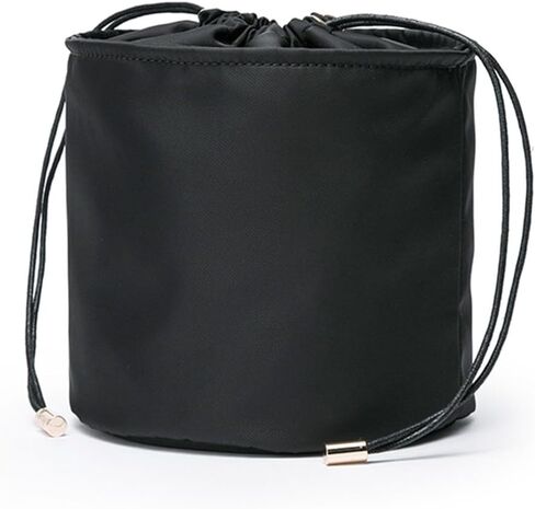 Tall Purse Organizer Insert Womens Canvas Round Handbag Organizer Storage,Handbag Purse Organizer Round Cosmetic Pouch Bag Bucket Makeup Bag in Saudi Arabia