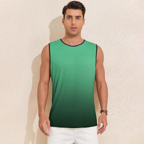 American Trends Mens Tank Tops Beach Summer Sleeveless Tee Shirts Hawaiian Muscle Graphic Tank Tops for Men in Kuwait