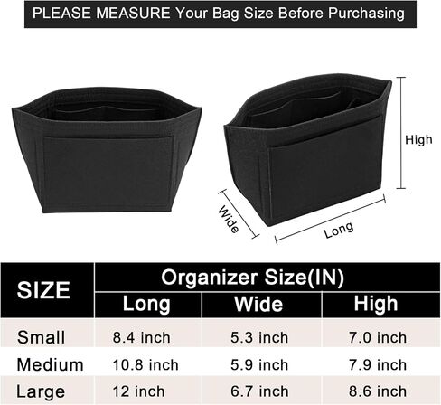 Upgraded Felt Organizer Insert for Longchamp Le Pliage M Handbag Insert (Beige, Medium) in Saudi Arabia