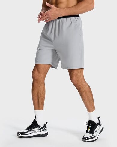 Men's Running Athletic Workout Gym Shorts Lightweight Quick Dry for Men Active with Hidden Zip Pocket in Kuwait