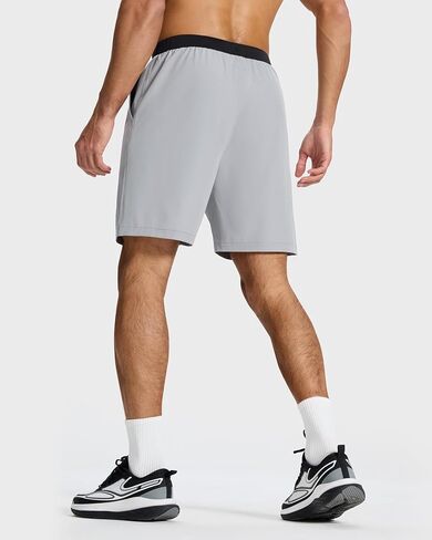 Men's Running Athletic Workout Gym Shorts Lightweight Quick Dry for Men Active with Hidden Zip Pocket in Kuwait