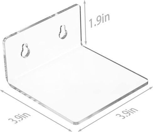Acrylic Wall Shelves for Storage,Floating Shelf,Acrylic Display Shelves,Ledges for Pop Figures,Plant,Picture Photo for Bedroom Decor Living Room in Kuwait