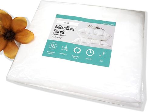 100% Polyester Fabric precut - 65" (White) for Sublimation Blanks | 75 GSM | Transfer Prints to Fabric | Digital Printed | Goose Bedding Cover (2 Yard pre Cut) in Saudi Arabia