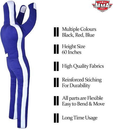 MMA Grappling Dummy BJJ Jiu Jitsu Brazilian Mixed Martial Art Wrestling Practice Dummies(Sitting 6 FT / 72 in ) - UNFILLED in Kuwait