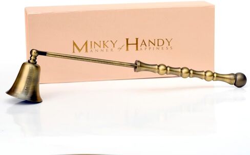 Luxury Candle Snuffer Accessory - Brass Design - Safely Extinguish Candle Flames - Home Decor and Gift for Candle Lover (Silver) in Kuwait
