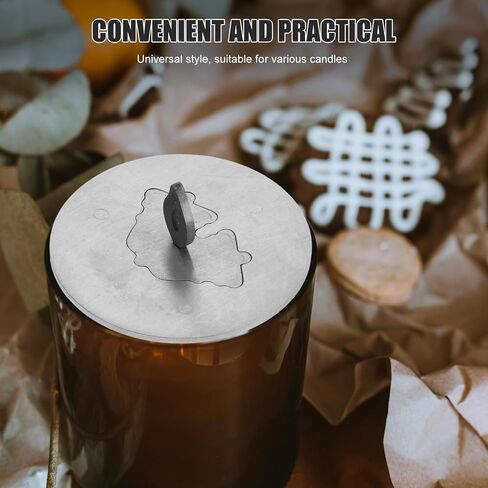 Candle Cover Wick Cover, 2x1.4in Stainless Steel Candle Lampshade Aromatherapy Candle Cover, Universal Candle Extinguishing Tool Candle Extinguisher, Windproof Aromatherapy Cover for Home Pa in Saudi Arabia