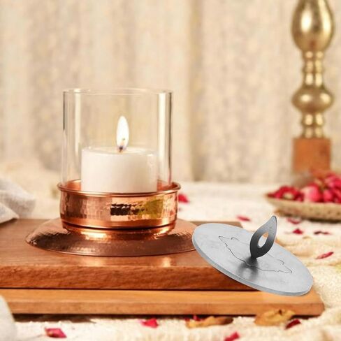 Candle Cover Wick Cover, 2x1.4in Stainless Steel Candle Lampshade Aromatherapy Candle Cover, Universal Candle Extinguishing Tool Candle Extinguisher, Windproof Aromatherapy Cover for Home Pa in Saudi Arabia