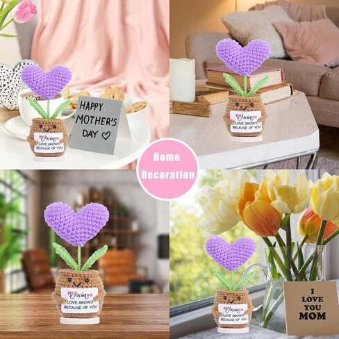 Gifts for Mom Mothers Day Birthday Funny Gift Handmade Crochet Unique Presents for Mama Stuffers Daughter Son Positive Cute Love Mom in Kuwait