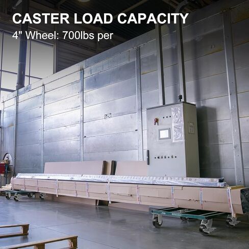 Heavy Duty Caster Wheels, 5" Industrial Casters with Load 800lbs Capacity, Wheels for Trash/Garbage Can,Toolbox,Dolly (5 INCH, 1 Pack Brake) in Kuwait