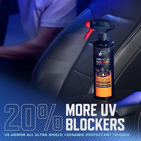 Armor All Podium Series Hybrid Ceramic Medium Shine Protectant Spray, 16 fl oz, Car Interior Protectant Developed in Collaboration with Oracle Red Bull Racing in Saudi Arabia