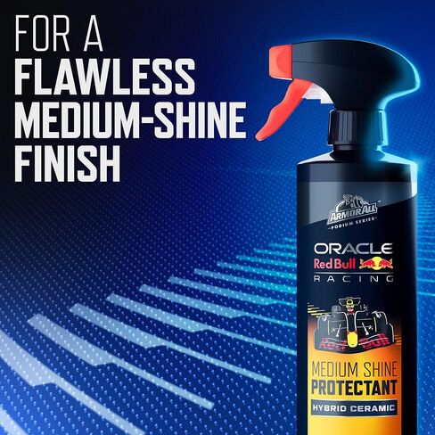 Armor All Podium Series Hybrid Ceramic Medium Shine Protectant Spray, 16 fl oz, Car Interior Protectant Developed in Collaboration with Oracle Red Bull Racing in Saudi Arabia