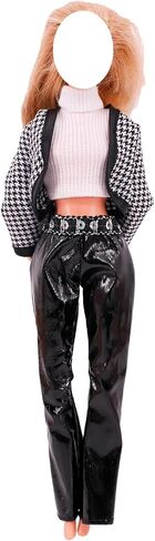 Doll Clothes, 5 Sets Outfits Winter Dresses Pants Windbreaker Hat for 11.5 inch Dolls Accessories Random Style (C) in Saudi Arabia