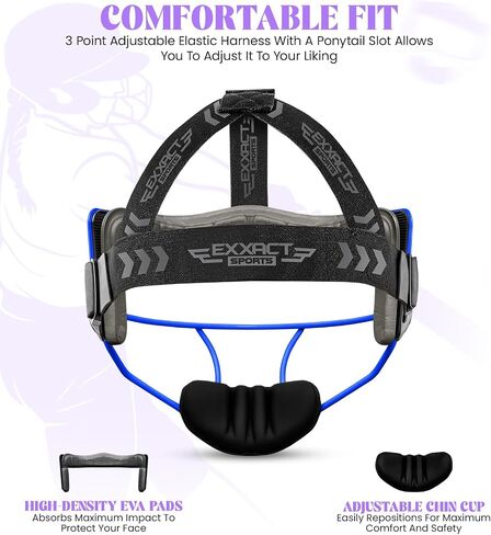 Exxact Sports Softball Face Mask Girls Youth & Adult, Protective Lightweight Fielders Mask Softball Youth for Enhanced Performance in Saudi Arabia