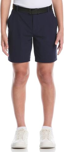 PGA TOUR Boys' 7" Flat Front Performance Pull-on Golf Shorts with Active Waistband, Moisture Wicking, Sun Protection in Kuwait