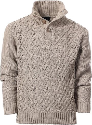 Gioberti Kids and Boys Mock Neck Pullover Knitted Sweater in Saudi Arabia