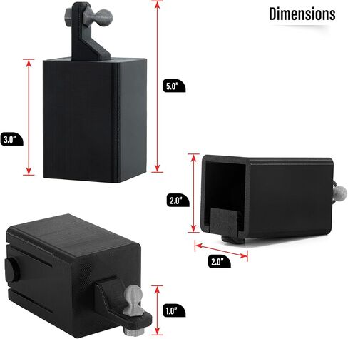 تغطية Tiny Trailer Hitch Cover Snap -in - ملحقات عوائق جديدة لشاحنة وسيارات الدفع الرباعي - أغطية عوائق Snap -in Snap Fund in Kuwait
