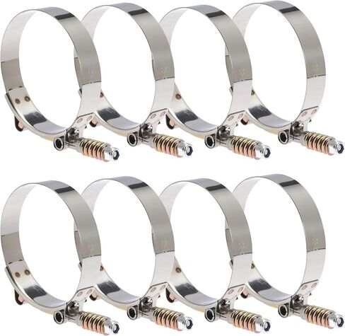 Turbo Intercooler Boots Clamps Kit 6.0 Turbo Intercooler Pipe Boot Kit For Ford F250 F350 6.0L Powerstroke Diesel 2003-2007 with T Bolt Clamp Red in Kuwait