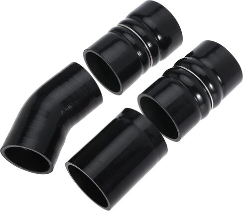 Turbo Intercooler Boots Clamps Kit 6.0 Turbo Intercooler Pipe Boot Kit For Ford F250 F350 6.0L Powerstroke Diesel 2003-2007 with T Bolt Clamp Red in Kuwait