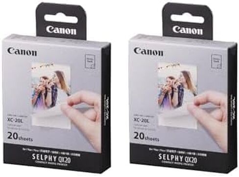 Canon Color Ink/Label Set XS-20L (20 Sheets), Compatible to Canon SELPHY Square Printer in Saudi Arabia