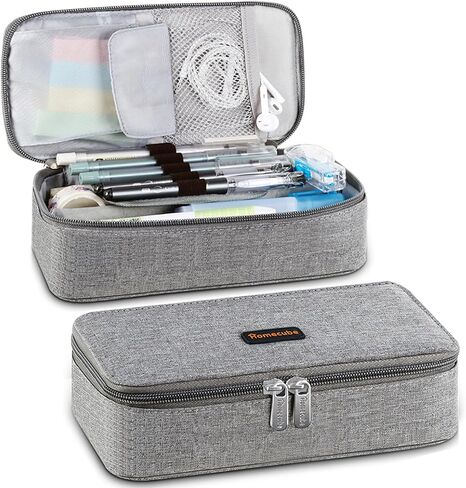 Homecube Big Capacity Pencil Case Oxford Cloth Bag Storage Pouch Marker Pen Pencil Cute Stationery Organizer Bag Holder with Zipper for Middle High School & Office Boy Girl Teen in Saudi Arabia