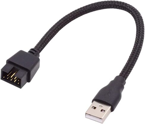 USB 2.0 9pin 10pin Header 1 to 4 Female Splitter Extension Cable HUB with IDE 5V Power Connector Adapter Port Multilier in Kuwait
