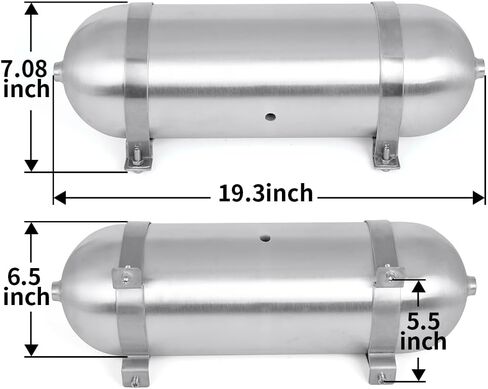 3 Gallon Aluminum Air Tank with 1/4 Inch NPT Ports For Air Suspension in Saudi Arabia