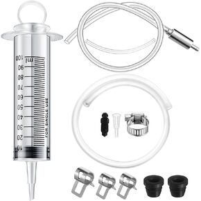 Brake Bleed Kit Hydraulic Disc Clutches Bleeding Kit Includes 100ml Syringe 50cm Hose and One Way Check Valve Tube Bleeding Tool for Motorcycle Cars Brake System Repair Maintenance