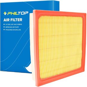 Philtop Engine Air Filter CA12377 استبدال Toyota Avalon 2019-2022 ، Camry 2018-2022 ، Highlander 2020-2022 ، Toyota RV 2019-2022 ، لكزس ES350 2019-2022 ، لوحة مرنة