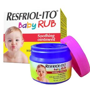 Resfriol -Ito Baby Rub - بلسم مرهم لطيف ومهدئ للأطفال لمدة 3 أشهر أو أكبر 1.76 أوقية