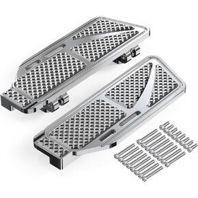 Black Riding Footpegs Extended Rider Footboards Compatible with Harley CVO Road Glide FLTRXSE 2018-2022, Electra Glide Classic FLHTC 1987-2013, Replacement for 50502250/50502251, See Fitment