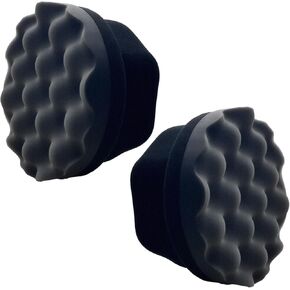 2 Pcs Large Tire Shine Applicator, Reusable Tire Dressing Applicator Wave Contoured, Tire Sponge Pads for Car Detailing Cleaning