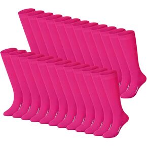 Haysandy 24 Pairs Soccer Socks Youth Football Softball Baseball Team Sock Bulk Unisex High Long Tube Sport Sock in Saudi Arabia