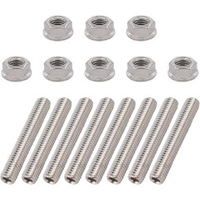 ApplianPar 8 Pcs Stainless Exhaust Manifold Stud Nuts kit for Ford 4.6 & 5.4 L V8 2 Manifolds