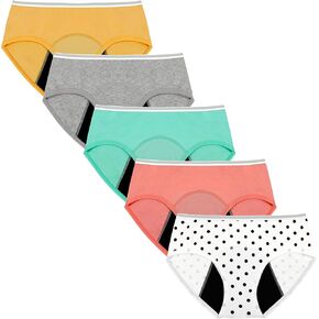 Teen Girls Period Panties For Heavy Flow High Absorbency First Period Starter Underwear Menstrual Leakproof Briefs