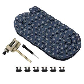 T8F Drive Chain 134 Links with Chain Breaker for 2-Stroke Pocket Rocket Bike Mini Chopper 50cc SSR SX50 Syx Moto 43CC 47CC 49CC Kids Bike Bike ATV Quad Parts