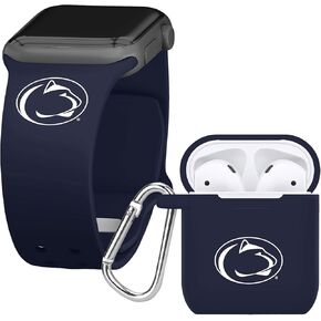 Affinity Bands Penn State Nittany Lions Silicone Combo Compatible with Apple Watch and AirPods