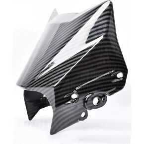 تغطية المصابيح الأمامية لـ Surron Ultra Bee ، دراجة نارية Mudguard Fender ، يقلد الزجاج الأمامي من ألياف الكربون لدراجة Sur Ron Electric Dirt (نقل المياه اللامع)