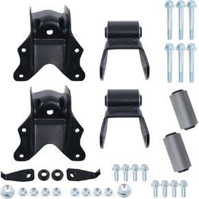 GXYWADY Rear Leaf Spring Shackle and Rearward Hanger Replacement for Excursion F250 F350 F450 F550 1999-2007