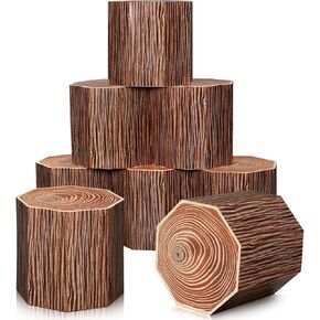 6 PCS Tree Stump Decor