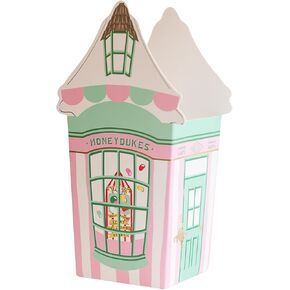 Bonjour Fête X Harry Potter Honeydukes Pink Stripe Treat Boxes | Premium Harry Potter Party Supplies | Birthday Party Favors | Party Supplies Decorations | Gold Foil | 6.8" x 3.7", Pack of 8