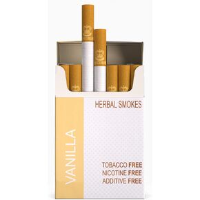Honeyrose Herbal Cigarettes "VANILLA" Flavor, 100% Tobacco & Nicotine FREE, 100% Natural, Herbal Smokes, Quit Smoking, Made In England