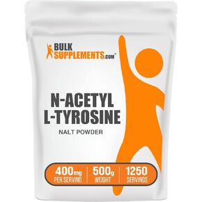 plksupplements.com N -acetyl L -tyrosine powder -tyrosine ملحق ، مسحوق النيلت -ملحق الأحماض الأمينية ، خالية من الغلوتين وخالية من الغلوتين ، 400 ملجم لكل وجبة ، 250 جرام (8.8 أوقية) (حزمة 1)