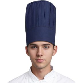 Hyzrz Chef Tall Hat Tall Admable مرنة المطبخ الشواء شواء الطهي قبعة الطهاة للرجال والنساء