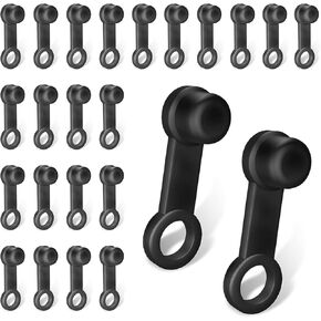24 PCS Car Disc Brake Brake Pump Drain Screw Cap, Exhaust Dust Screw Cap, Brake Plus Rubber Grease Accessory Cap, Universal for Cars and Motorcycles (Black)