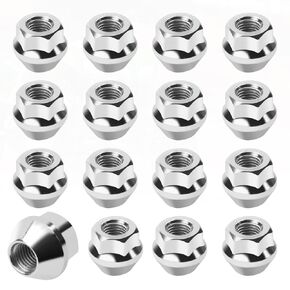 Generic 16-PC Set, 10mm x 1.25mm Stainless Steel Hex Lug Nuts for BOMBARDIER Outlander, ARCTIC CAT, CAN-AM Defender, HONDA RANCHER, HONDA TRX