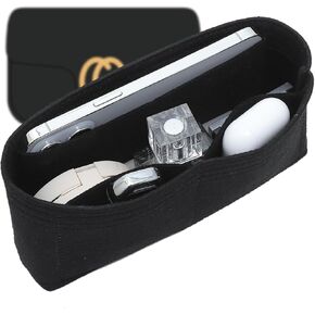 Felt Purse Organizer Insert Compatible with GG Marmont Mini Matelasse Shoulder Handbag and More, Mini Handbag Insert Liner Pouch for Women Inner Bladder Bag Storage Bag (Beige,mini)